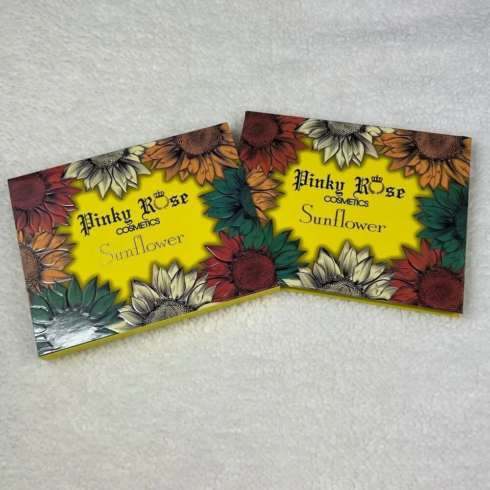Pinky Rose Cosmetics Sunflower Eyeshadow Palette Cruelty Free Makeup Beauty Y2K